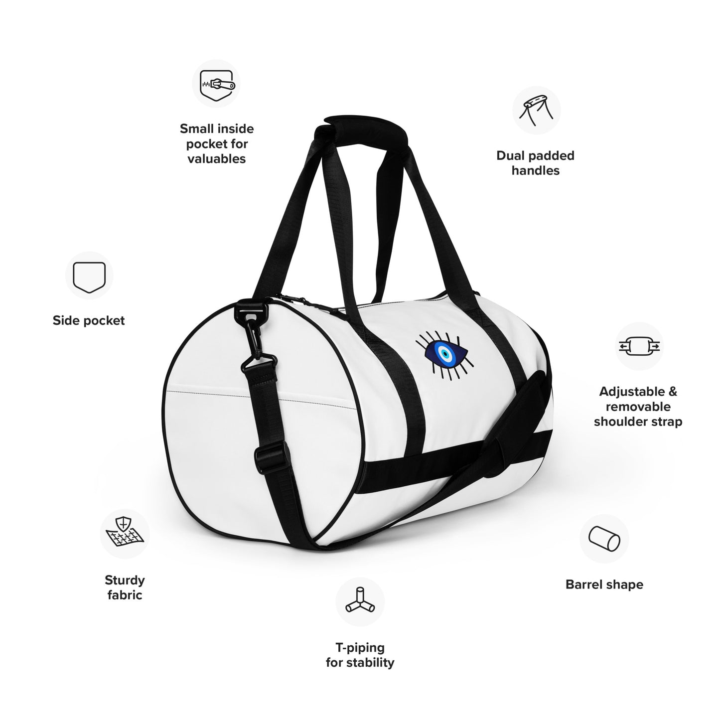 All-over print gym bag